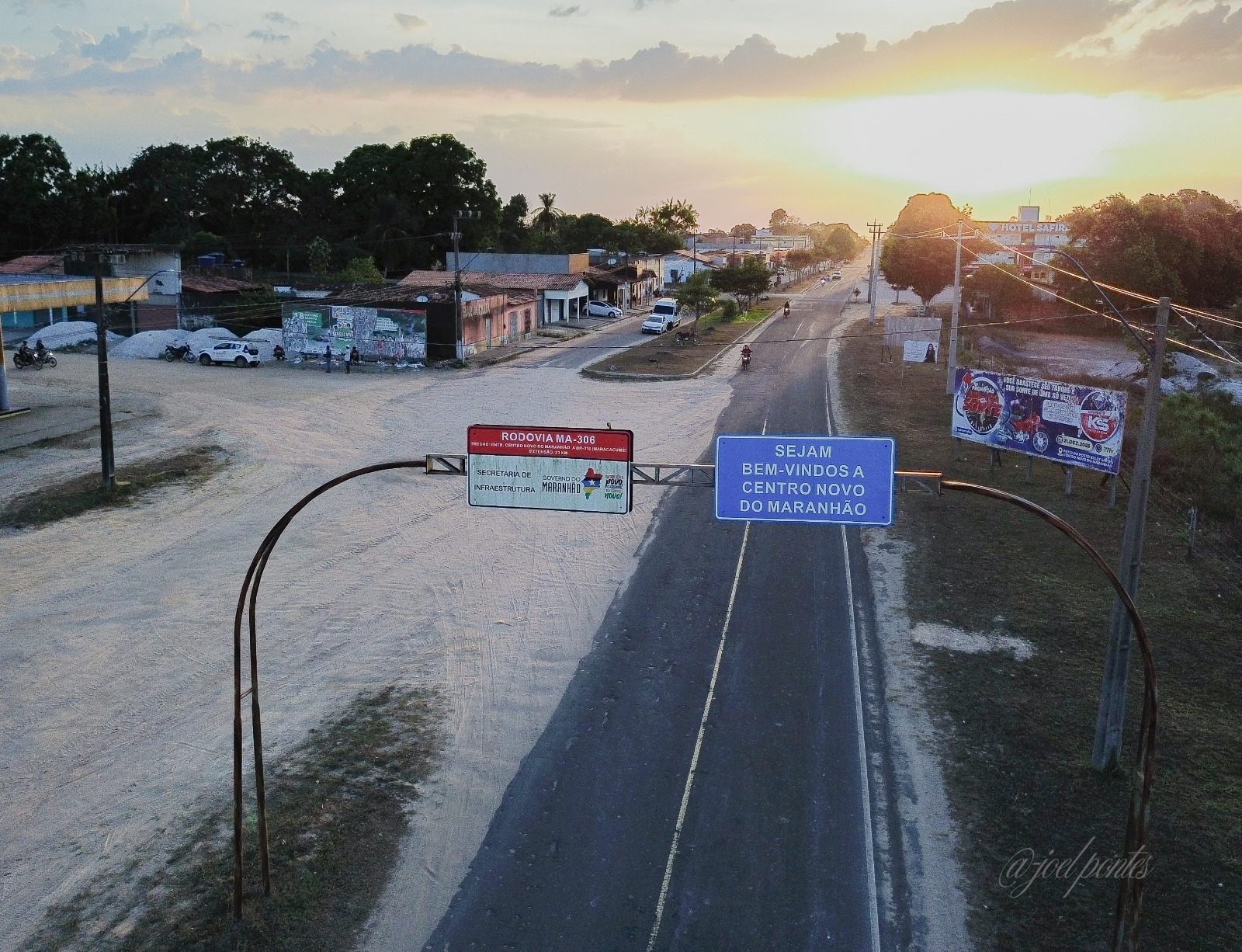 Entrada da cidade de Centro Novo do Maranh&atilde;o